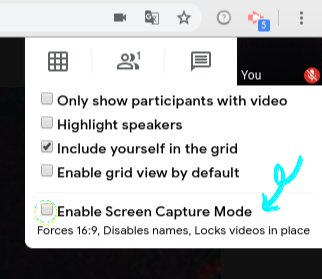 nltatesic's tweet photo. Hey Ts, wanna take a group picture of your class while chatting in #GoogleMeet? By enabling screen capture mode you can disable names, respecting the privacy of all participants! 📸 #saycheese https://t.co/eM6i43ixnH