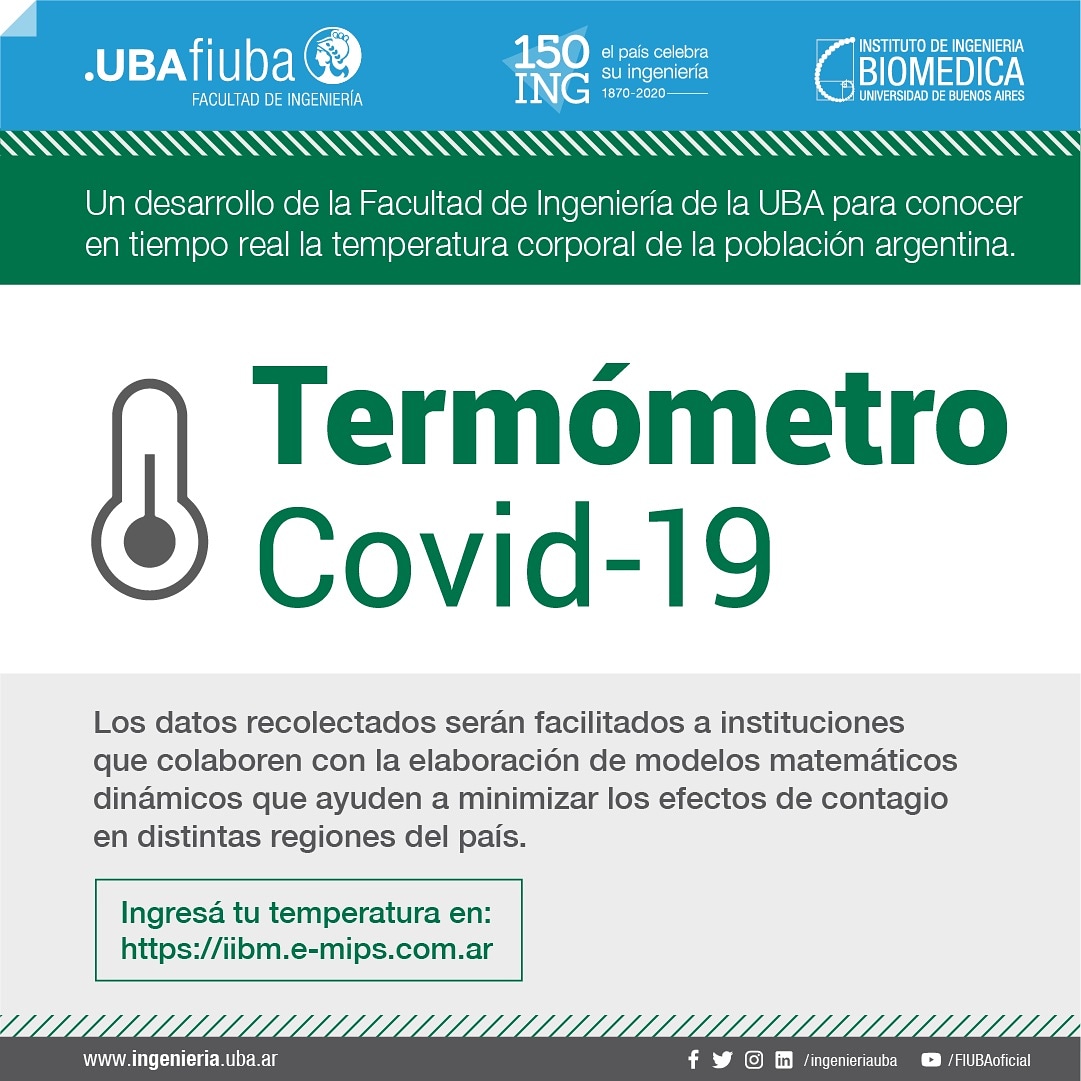 ingenieriauba's tweet photo. No te olvides de completar tu temperatura diariamente.
#UBA #UBASalud #UBAenAcción https://t.co/3uyvw6TCp4