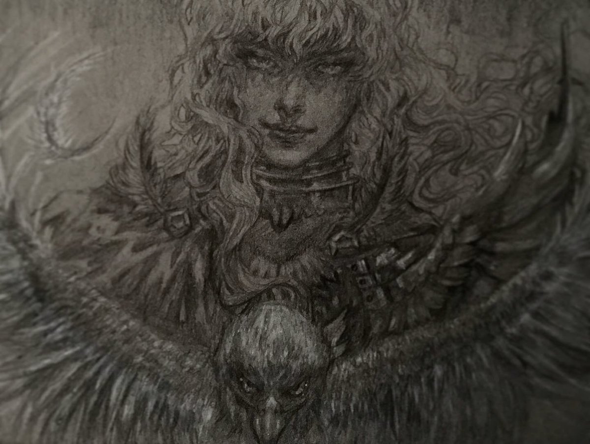 Ichiha0's tweet photo. Finally done.. 🖤 #Griffith #Berserk #fanArt  #ベルセルク https://t.co/KvOdRqKrhu