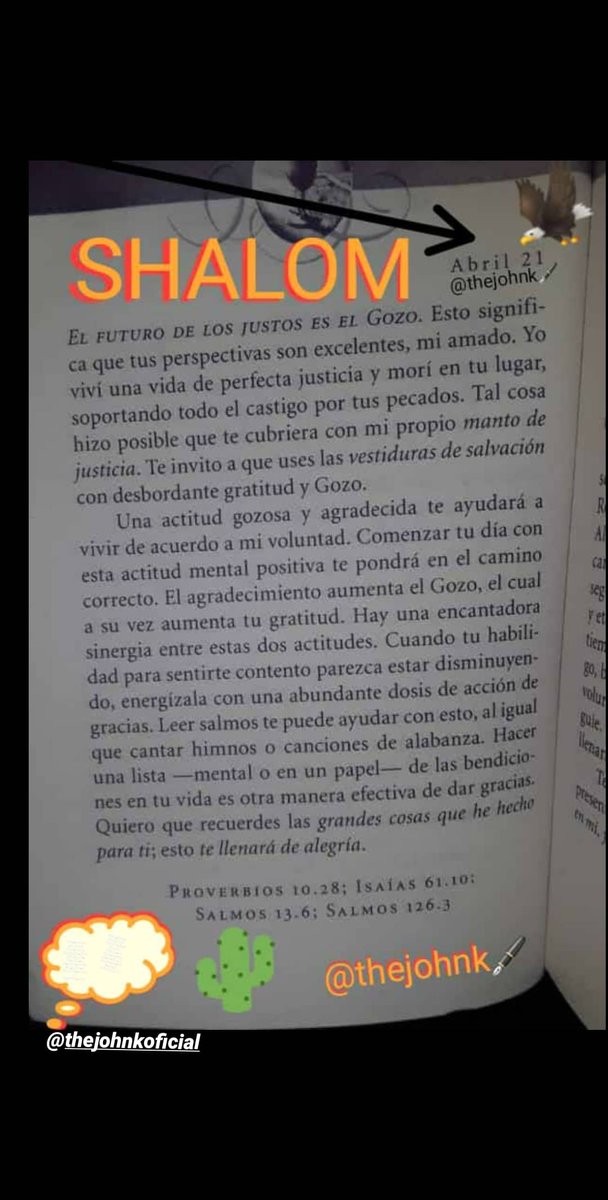 arenas_thejohnk's tweet photo. El Señor es mi luz y mi salvación, entonces ¿por qué habría de temer? El Señor es mi fortaleza y me protege del peligro, entonces ¿por qué habría de temblar?
Salmos 27:1 SHALOM #thejohnk @JaramilloJockey @TrainerLuc @ivanPimentelJr @myrunningmate_ #LaGloriaEsdeDios 🙏 Gracias Fe https://t.co/xdCAxlIsV2