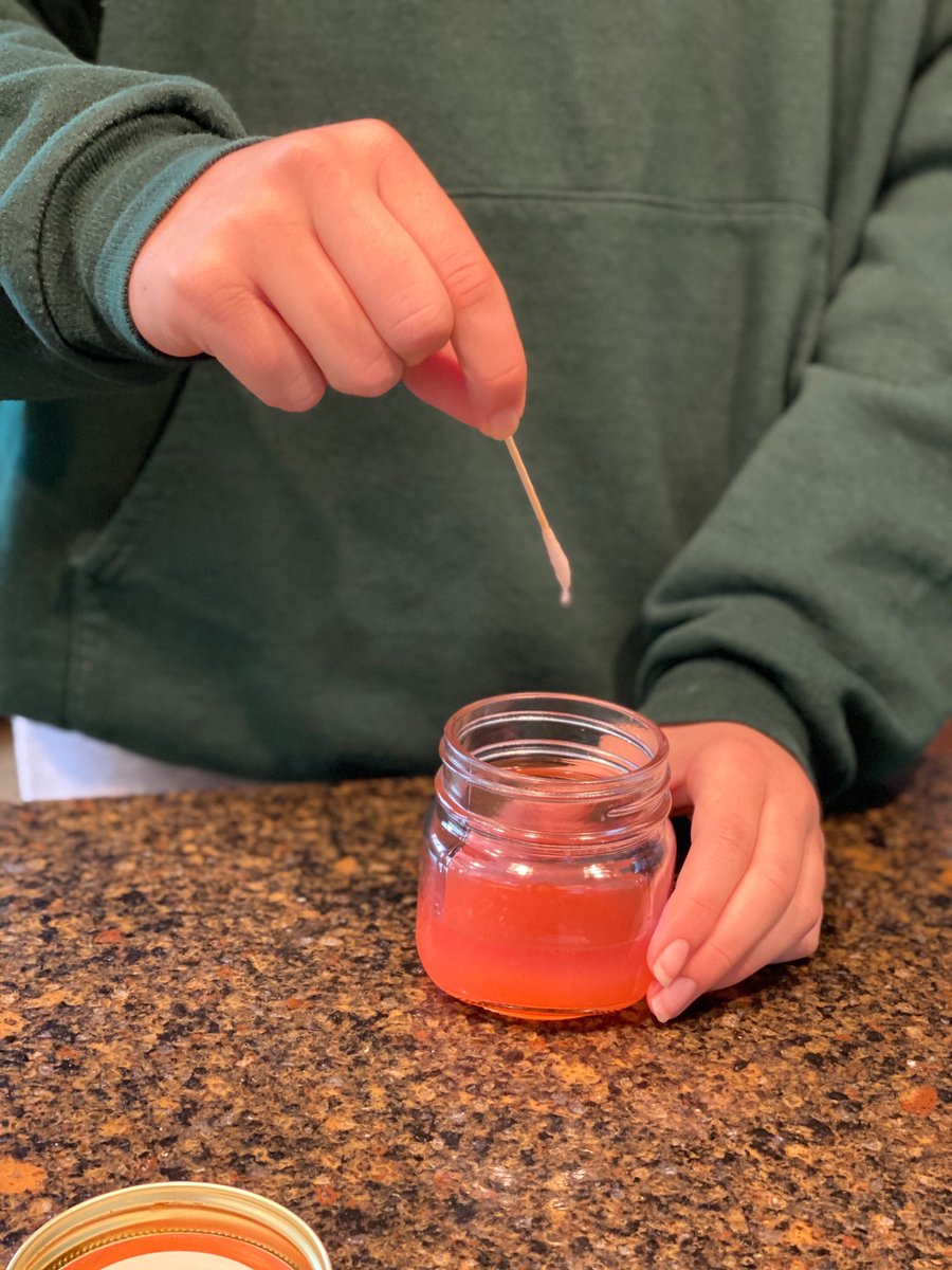 The Angels are enjoying their "School Away From School" science experiments! In Biology, students recently extracted DNA from strawberries. #STEM #GoAngels 😇🍓🧬