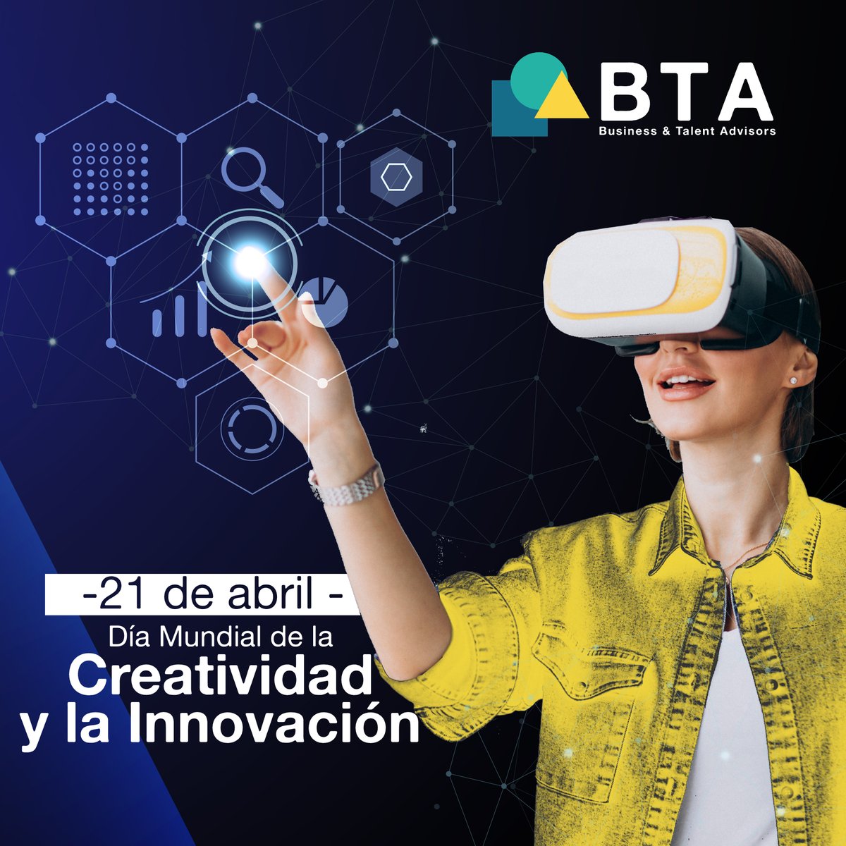 TalentBta's tweet image. 21 de Abril - Día Mundial de la Creatividad y la Innovación

un.org/es/events/crea…

#BTA #BusinessTalentAdvisors #BTATalentAcquisition #BTAVentureBuilder #BTABusinessAdvisors  #FromPassionToBusiness