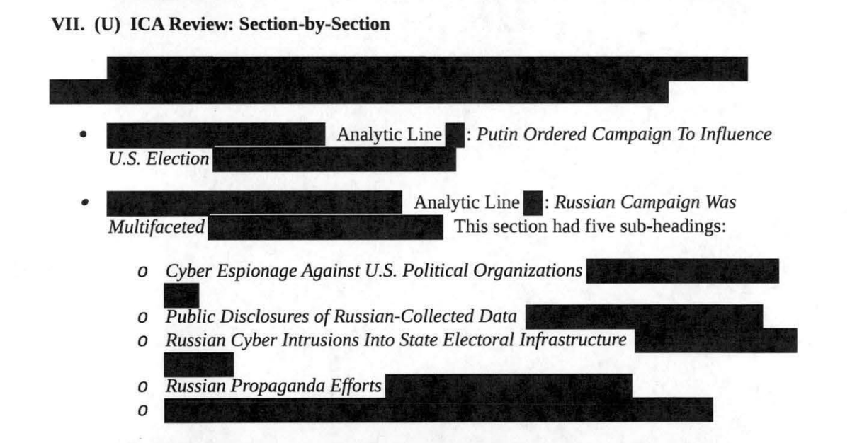 Section VII: All Together Now, For the Zillionth Time - Russia Used Propaganda and Cyber Ops in 2016 Against the Election and Putin Ordered It, For Trump and Against Hillary