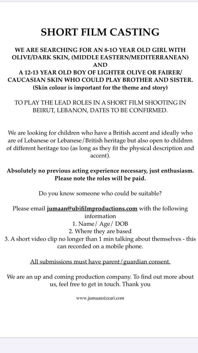 Getting ready for our next short which is looking great and now we are on the search for our actors. If you know anyone suitable get in touch. Thank you #shortfilm #kids #castingcall