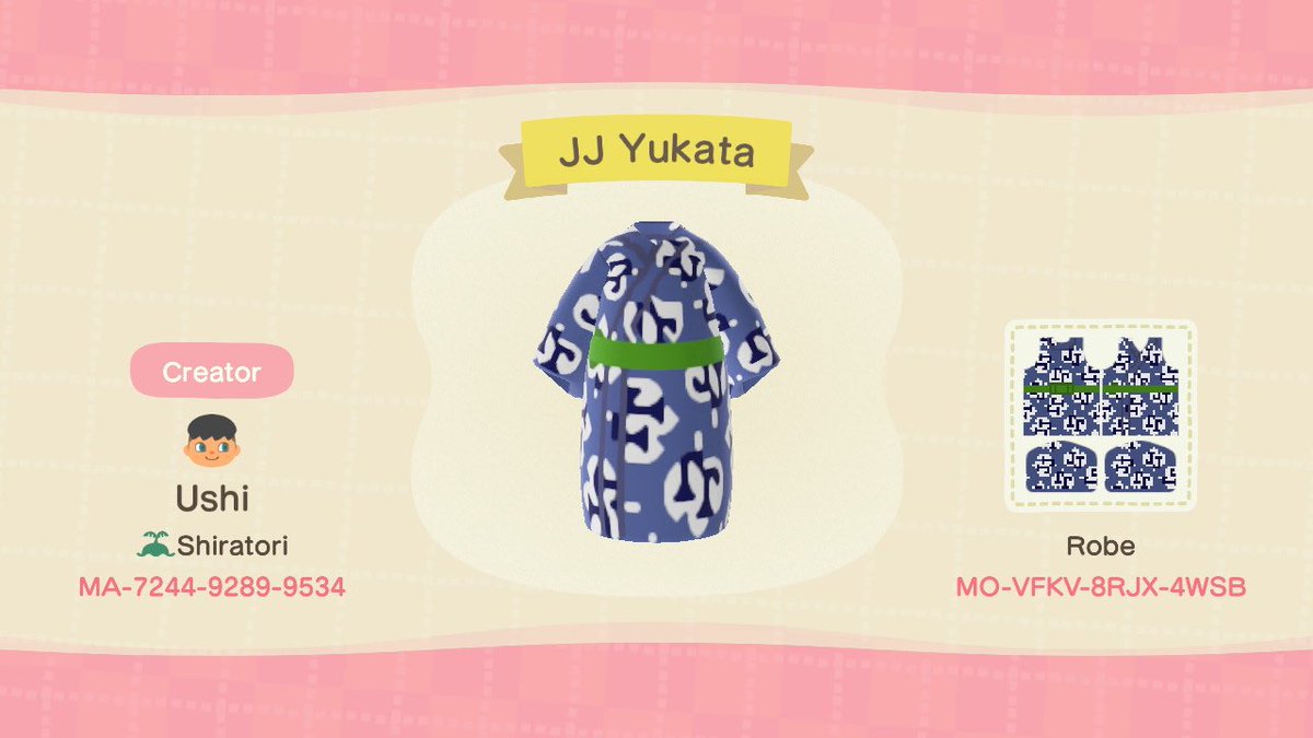 I also made a few outfits from his merch line! Here is his yukata from Yuri on Festival!
