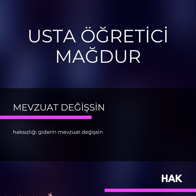 omerklc4201's tweet photo. #tamzamanı 
Usta öğreticilerin %90”ı yüksek öğrenim(lisans-önlisans) mezunudur. Bu ülkede taşeron işçilere bile kadro verildi. İsteğimiz sadece ÖZLÜK HAKLARIMIZIN ve STATÜLERİMİZİN belirlenmesi bu kadar. https://t.co/5hDr1LxWLD