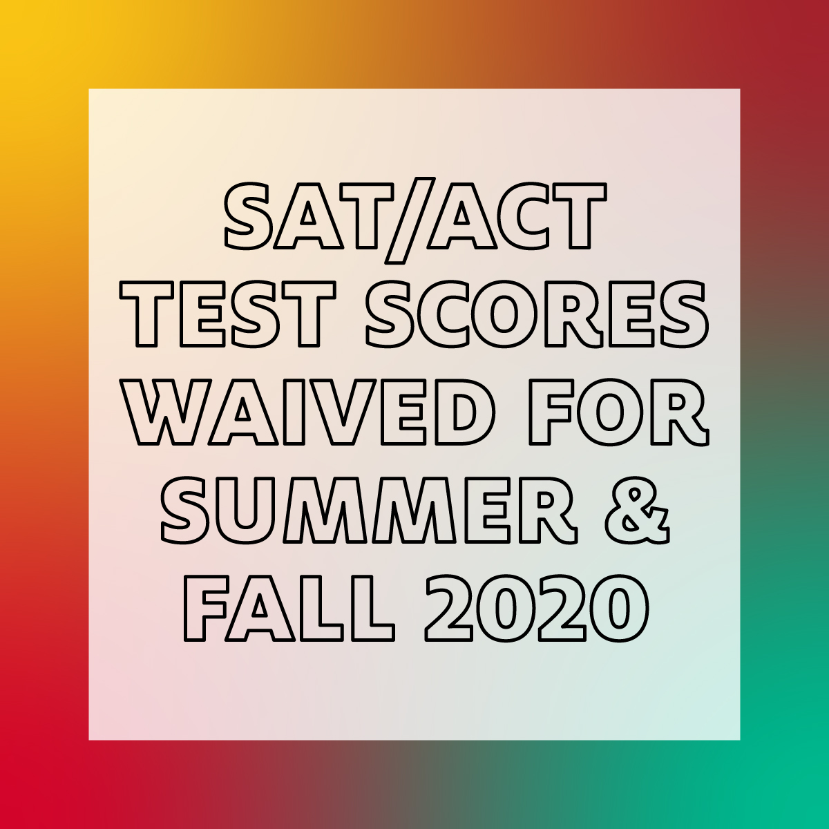 UHadmissions's tweet photo. Due to the current situation we’re all facing, @UHouston has decided to waive the ACT/SAT test score requirement for the upcoming summer and fall semesters. We’ve replaced it with a chance to get to know you better as a young scholar. https://t.co/cyMGSrX6eS
