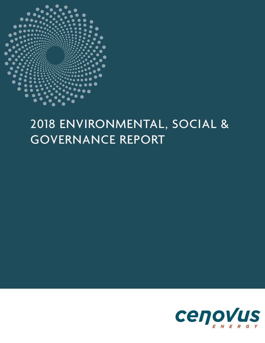 . @cenovus (oil sands & gas)"world-leading in terms of [...] transparency" -CEO"We are transparent" -"OUR VALUES" section"commitment to be transparent" - "OUR REPORTING APPROACH" section-Scope 3 missing from the report -Declined to participate in CDP 2019 & 2018 