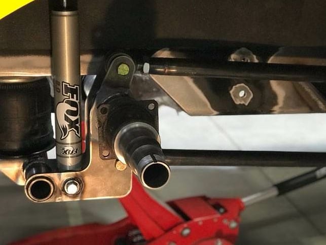 TeamJEGS's tweet image. The focus on the #ramptruck build has centered around the rear suspension lately, which has a four-link system and airbags. Next is the front-end. @JEGSPerformance #shopproject #JEGSsince1960