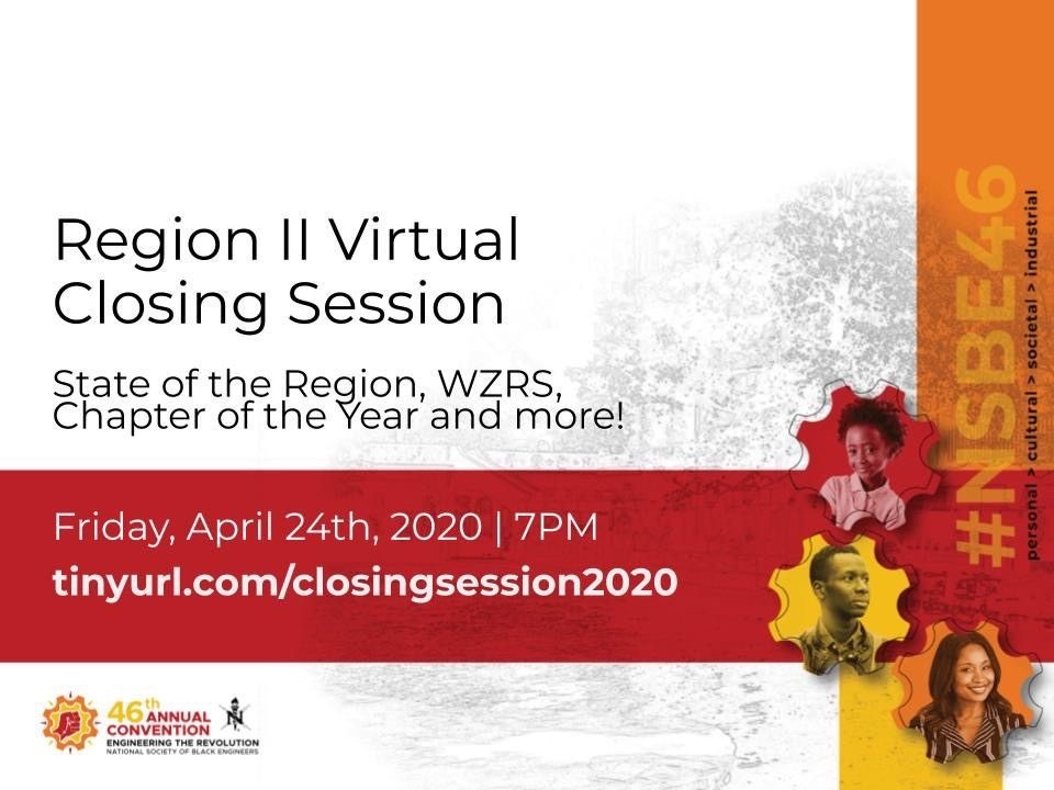 Join us as we close out the year at our Virtual Closing Session this Friday, April 24th, 2020 at 1900!!