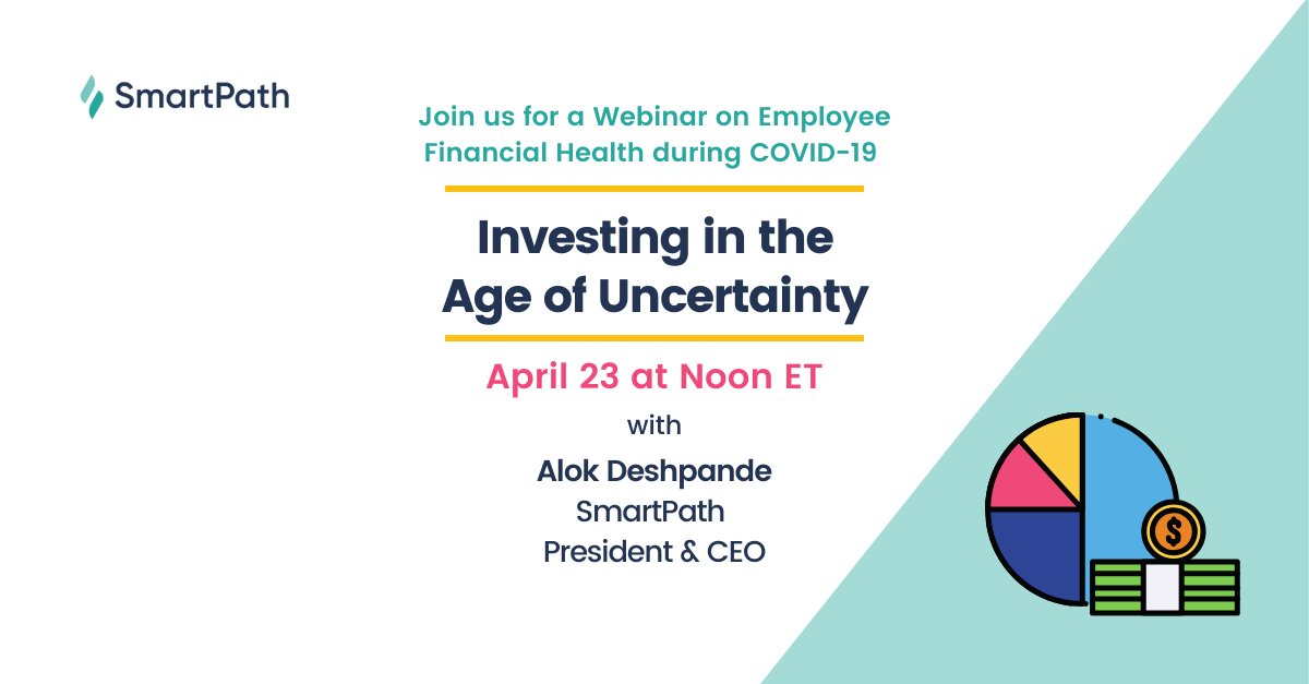 smartpathfin's tweet photo. #COVID19 has created uncertainty for investors. With optimism fading, markets are reacting violently to the rapidly changing environment 🌪️

Join us for a #webinar Thursday at 12 ET to take a deep breath &amp; see steps you should take 👣

Save your spot 👉https://t.co/nKossO9n5c https://t.co/jlAEqGfAjy