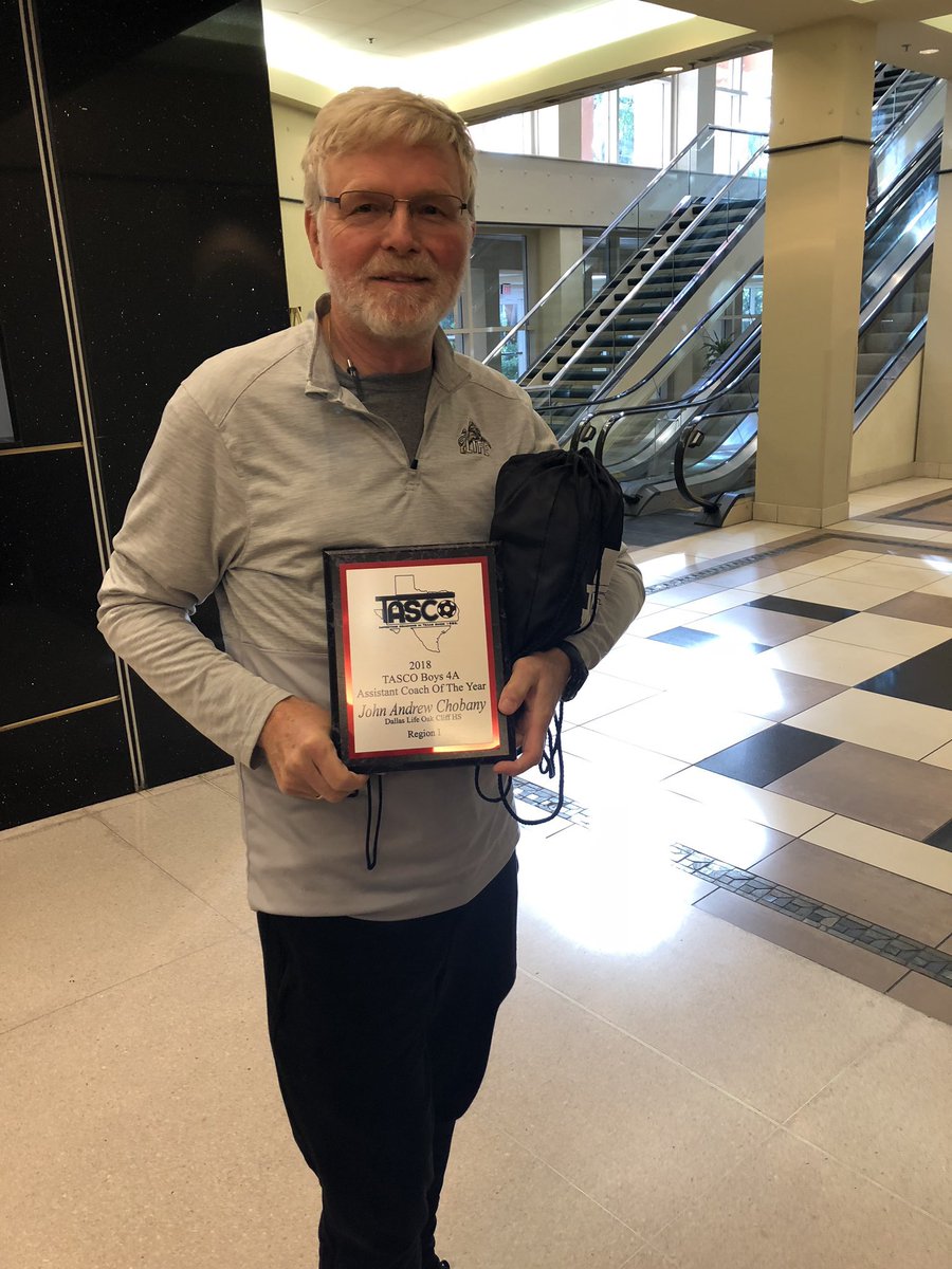 LSOCsoccer's tweet photo. **Asst. Coach Appreciation Tweet**
Can’t thank this man enough! 4 time TASCO Asst. Coach of the Year! Always supporting, helping, mentoring, and coaching. To our athletes he’s “Opa.” We couldn’t have accomplished anything in the last 6 years without him! Thank you! @andchob https://t.co/xyiabwjFyc