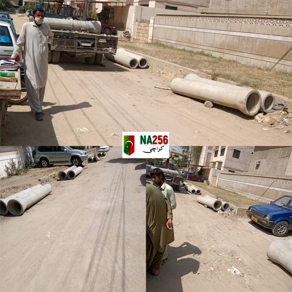 MNajeebHaroon's tweet photo. Sewerage works about to commence in different localities of #UC18 #NA256. #KarachiPackage #Karachi #PWD https://t.co/mCtxI03Ye9