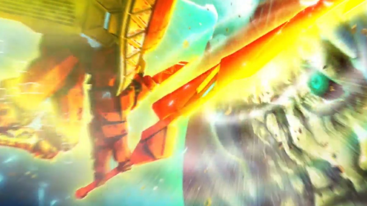 A fragment of Kintoki is used to invoke his Noble Phantasm "Great Settsu-type Armor: Kumano" which takes the form of a mecha-Samurai. This mecha helps us defeat Aphrodite and Zeus. VS Zeus, the mecha embodies the Roman God Mars. He is wiped by an attack from Kaos/Chaos.