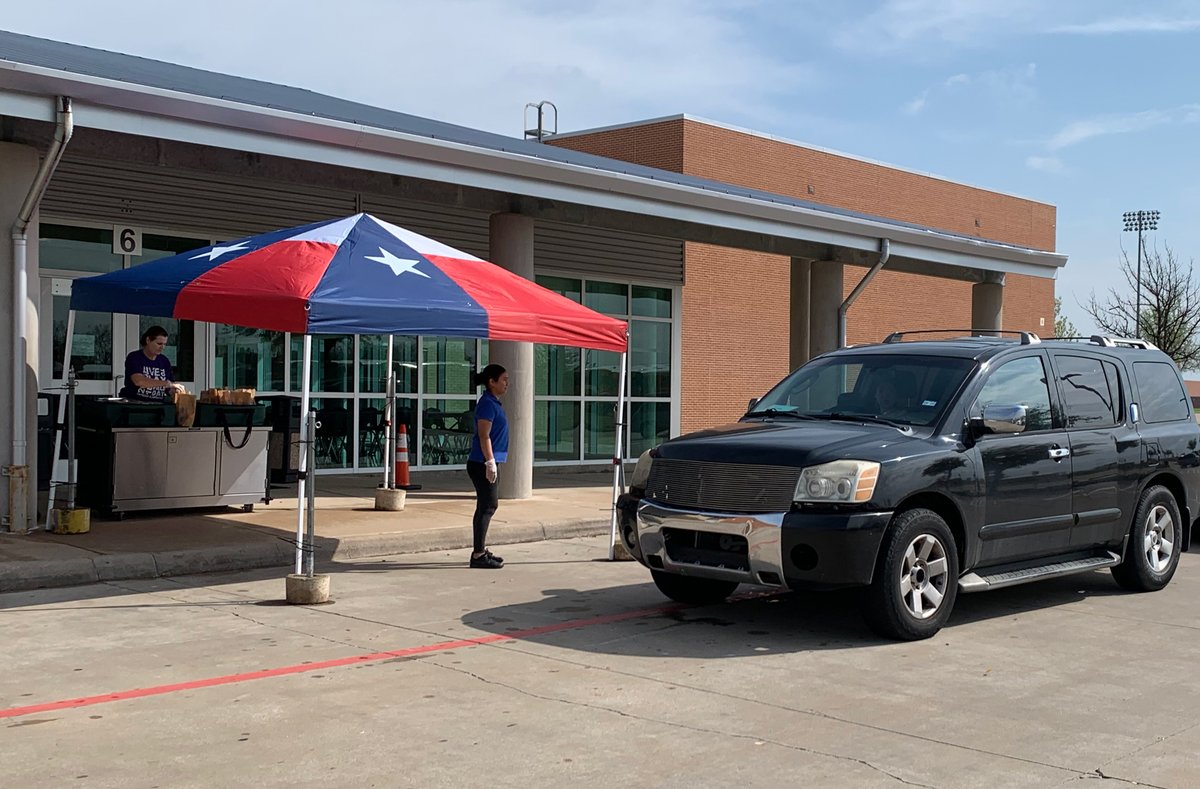 Drive-through meal pick-up for tomorrow, Wednesday, April 22, has been moved up to 8-10:30 a.m. due to severe weather in the forecast. The change will allow distribution to take place prior to the estimated arrival of severe storms to the area. KellerISD.net/COVID19/Meals