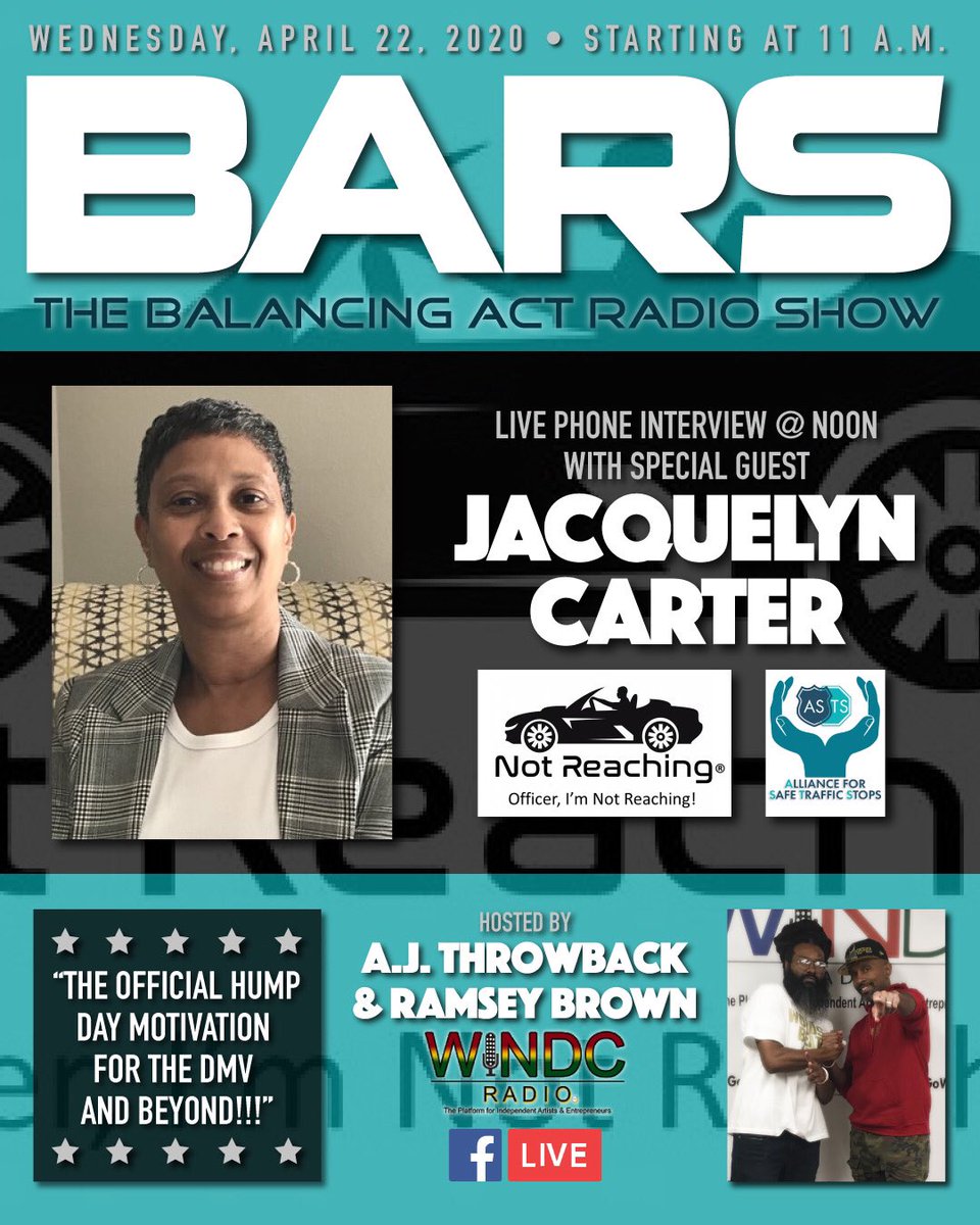 BARSOnAir's tweet photo. Less than 24 hours = #BARS hosted by @AJThrowback x @PHAR110 w/ special guests @DoshisGoCrazy & @NotReaching inventor Jacquelyn Carter only on @WINDCRadio via #FacebookLive powered by @GoWinMedia ❤️🧡💛💚!!! #DMV #Dallas #FortWorth #hiphop #NotReaching https://t.co/rf1sz4RXH1