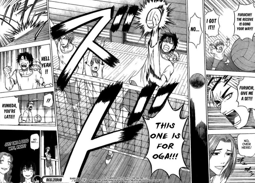 Tell me when Hinata can spike with a baby on his back