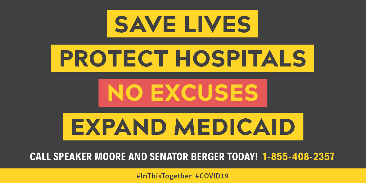 More than ever, we need to live in a society where everyone has the care that they need. Do you have five minutes today to make a phone call to @SenatorBerger and @ncspeakermoore urging them to expand Medicaid for our state’s working poor? Please call today! #ExpandMedicaid