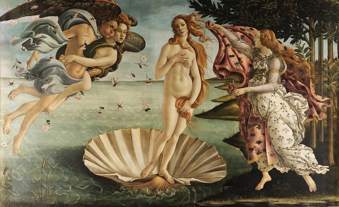 syiphee's tweet image. Different versions of the birth of Venus