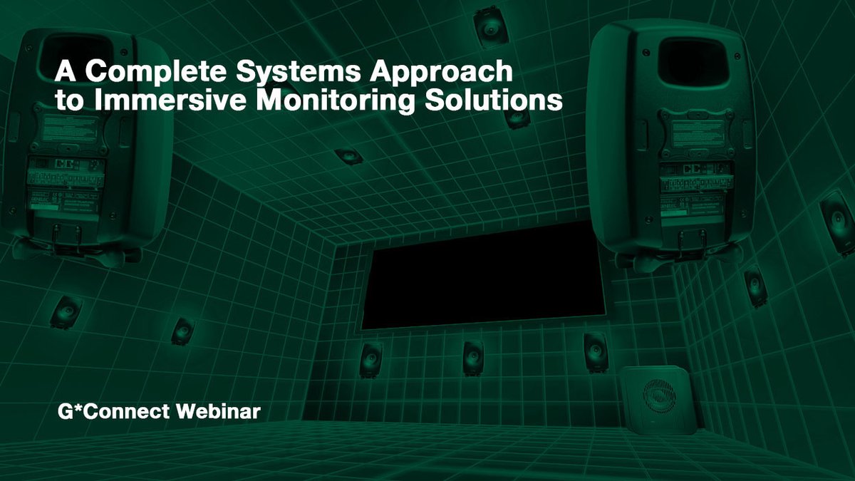 tfwm's tweet photo. On April 23rd, @Genelec will be airing a webinar as part of their G*Connect series on immersive monitoring.
https://t.co/wwm7UQM5Bu
#genelec #tfwm #monitoring #gconnect #continuingeducation #webinars https://t.co/MGl8wrTV7q