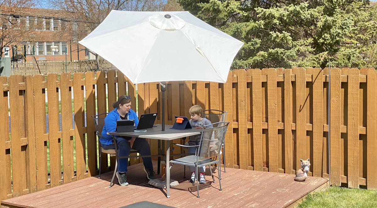 bapettit's tweet photo. Yesterday’s weather allowed us to open up our second location of our co-working offices. https://t.co/vKHP3iOPAj