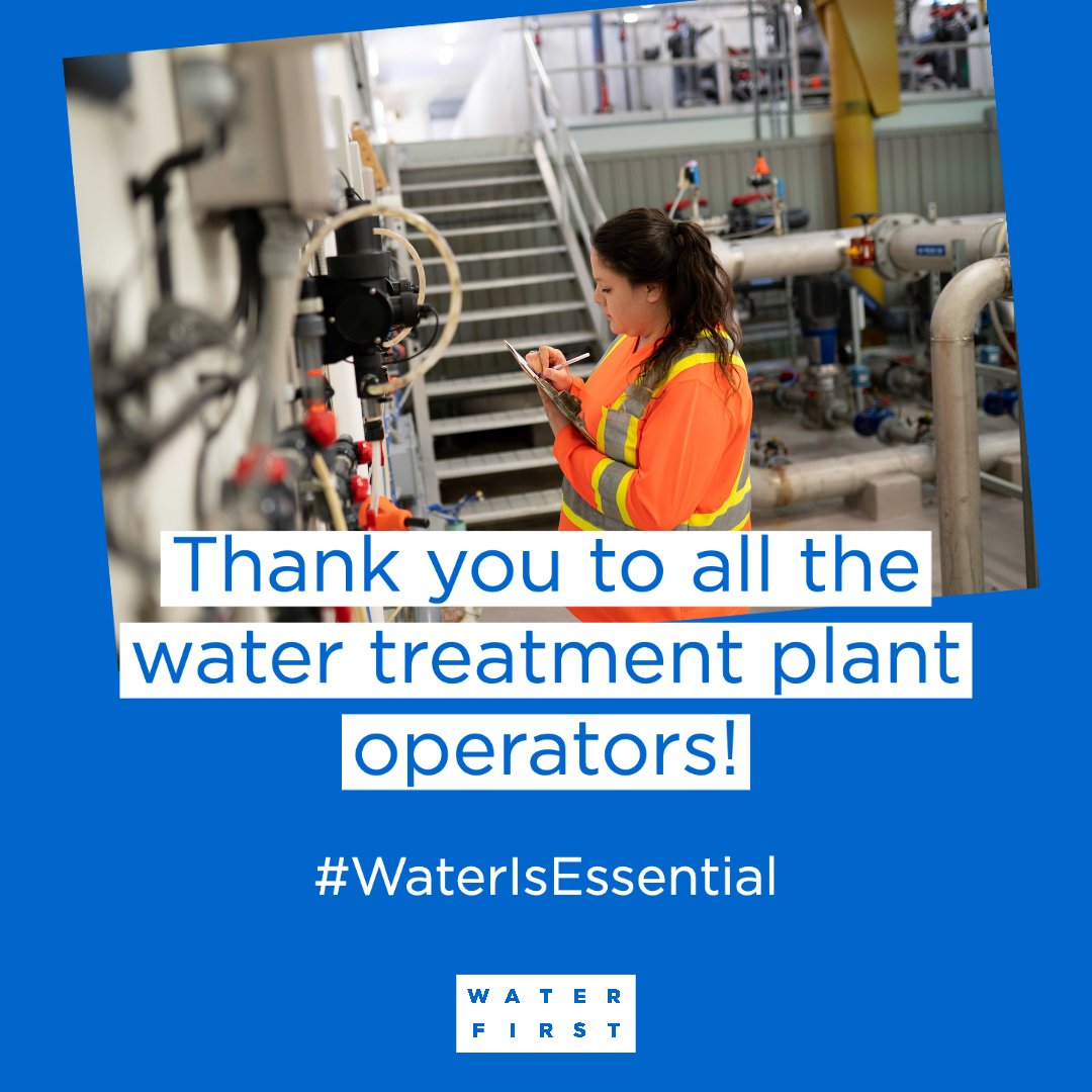 Help us show support for essential workers by thanking water treatment operators! Repost or share to show your love &amp; tag 2 friends to do the same using #WaterIsEssential.
Link in bio for how we work with Indigenous communities to train WTOs so everyone has access to clean water.