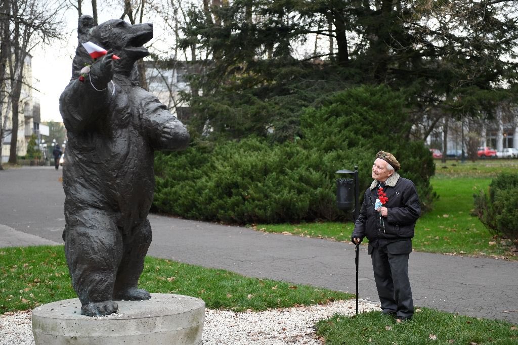 Histoire | Après la guerre, Wojtek a fini sa vie au zoo d'Édimbourg. Il est décédé à l'âge de 21 ans et est connu comme l'ours le plus emblématique de la Seconde Guerre mondiale.