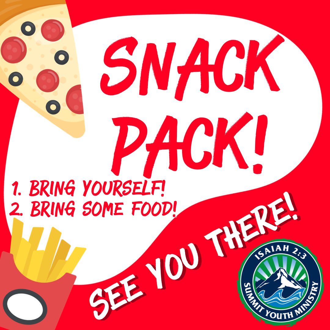 Summit_YM's tweet photo. Grab a snack and let’s hang out!! We have some things to talk about at 3:30 PM on ZOOM! Get with Casey for meeting details! https://t.co/cbQqquWyVl