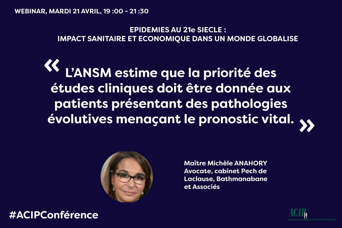 Maître Michèle Anahory nous explique l'impact de la pandémie sur les essais cliniques et les mesures prises par l'<a href="/ansm/">ANSM</a>.