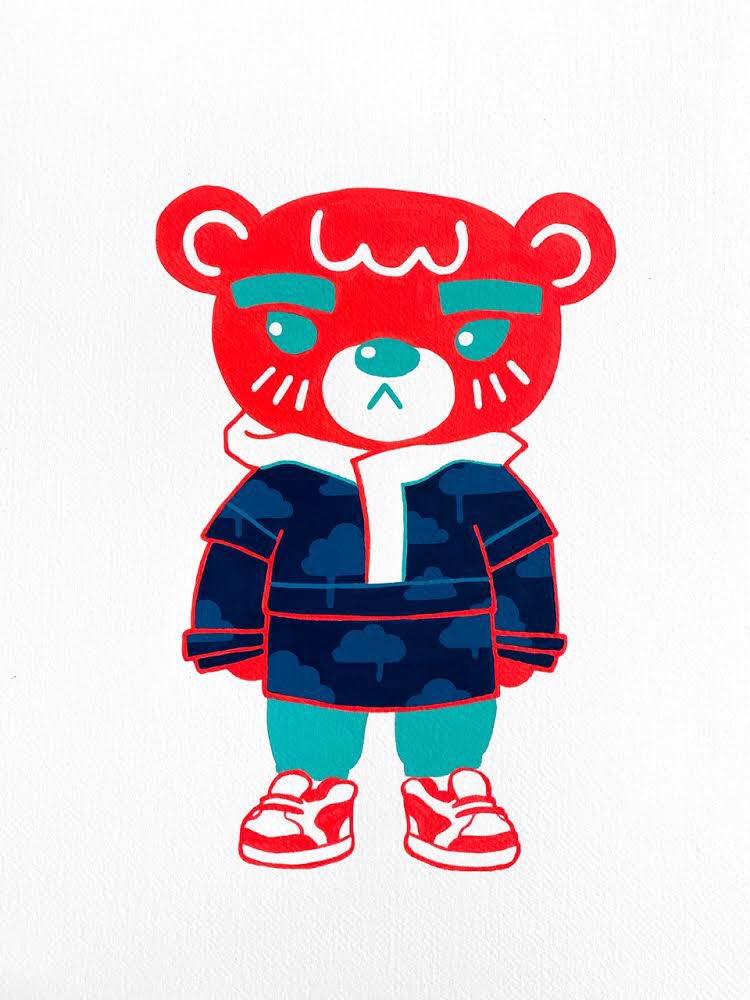 New art to brighten your week from Jaime Herrera - an illustrator in the artist studios at 450 Harrison Ave in SoWa ✨