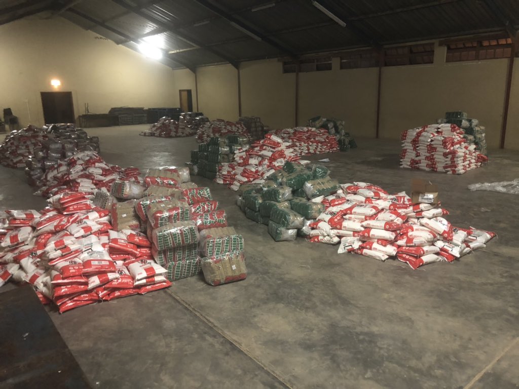 MariusSheya's tweet photo. Nearly everyone is feeling the effects of the national lockdown, especially the most vulnerable who are struggling more than others. The Frans Indongo Trust eased the strain through a donation of food items worth N$150 000 that will be dispatched to all 7 constituencies tomorrow. https://t.co/HOsC0WSerd