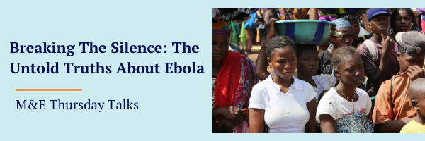 ConnexUs (@cnx_us) on Twitter photo Can you join us this Thursday at 10am EDT?
In our M&E Thursday Talk webinar, Jimmy Sankaituah, Country Director of Sierra Leone at <a href="/SFCG_/">Search for Common Ground</a>, will lead a discussion on “Breaking The Silence: The Untold Truths About Ebola.”
Register (for free!): ow.ly/5xHd50zktes Can you join us this Thursday at 10am EDT?
In our M&E Thursday Talk webinar, Jimmy Sankaituah, Country Director of Sierra Leone at <a href="/SFCG_/">Search for Common Ground</a>, will lead a discussion on “Breaking The Silence: The Untold Truths About Ebola.”
Register (for free!): ow.ly/5xHd50zktes