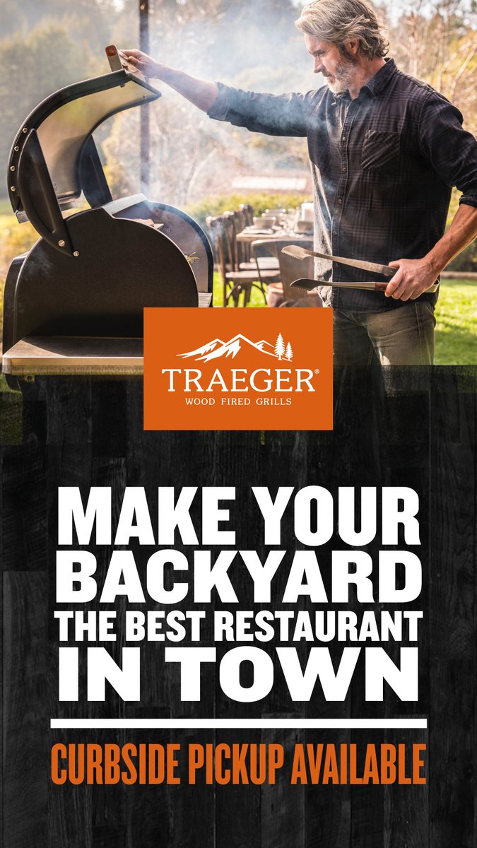 Make your backyard the best restaurant in town! Purchase select <a href="/TraegerGrills/">Traeger Grills</a>  and get a FREE cover and 2 bags of pellets now through April 26! Get Traeger Ready!
#nicholsstore #traegergrills #cookingathome #letstakeitoutside