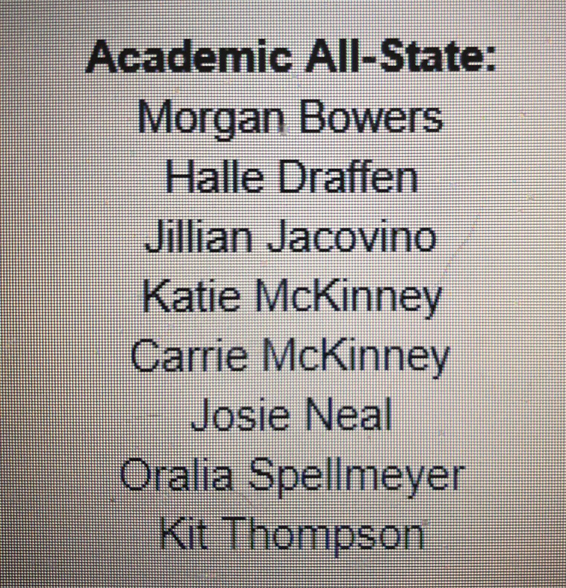 OttervilleSch's tweet image. Congratulations to the Otterville ladies that made Academic All-State for Volleyball!