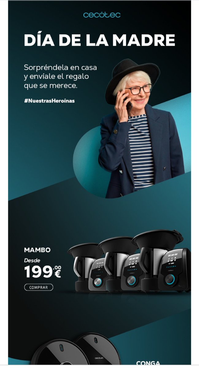 Campaña publicitaria muy poco sexista... <a href="/CECOTECoficial/">Cecotec</a>