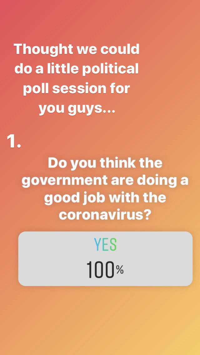 SwansPoliticsIR's tweet photo. Doing some political polls over on our instagram! swansea_polsoc https://t.co/nvS4cqkmFU