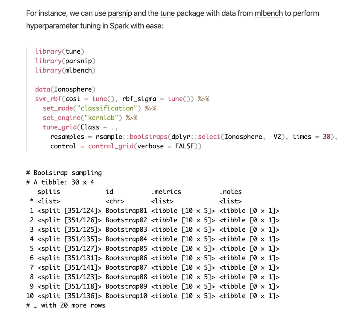javierluraschi's tweet image. New release of #sparklyr on #CRAN adds support for the {foreach} #rstats 📦 which enables @topepos {tune}📦, support for @ApacheSpark 3.0, @databricks connect, and more!

blogs.rstudio.com/tensorflow/pos…

Thanks to Yitao Li, @mhfalaki, @Samuel2183, @jozefhajnala, and other contributors!