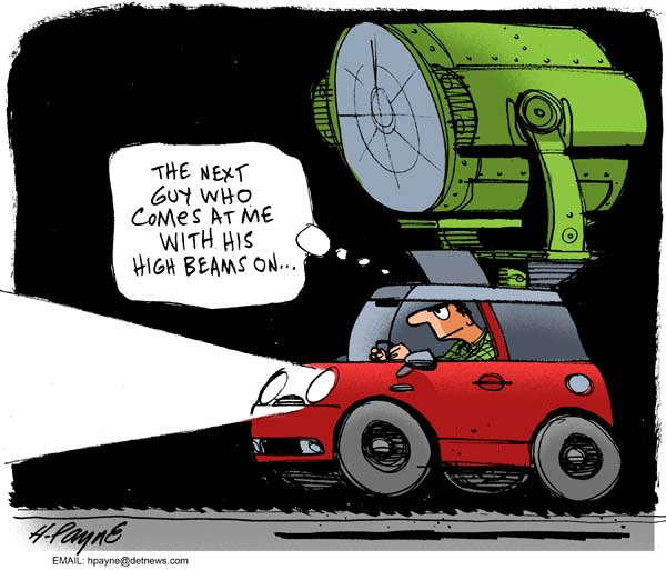 Ever have one of those dark nights while you're driving around wanting to be like this ingenious guy here? Haha!