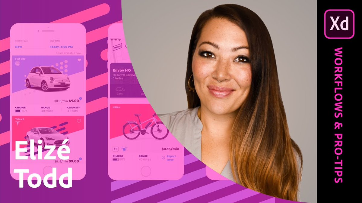 AdobeXD's tweet image. From pro tips on prototyping with #AdobeXD to how to present user experiences to clients – Product Designer @ElizeTodd tells all. LIVE NOW on @Behance. behance.net/live/videos/54…