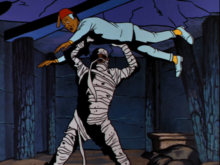 Jonny Quest - The Curse of Anubis 1964Hanna-Barbera's Jonny Quest was an science fiction adventure show that felt like a Saturday Morning Hammer Horror movie.Said to have been inspired in part from action radio and pulp, I wonder why its so unique in 1960s Western cartoons?