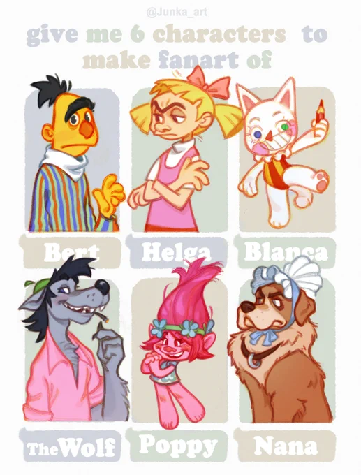 Done! this was fun
love em all?
#SixFanartsChallenge 