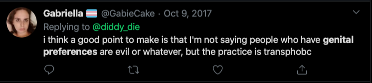 Riley J, Genital Preferences are Transphobic, Dennis. https://www.youtube.com/watch?time_continue=1&v=k5GYlZKfBmI&feature=emb_logo