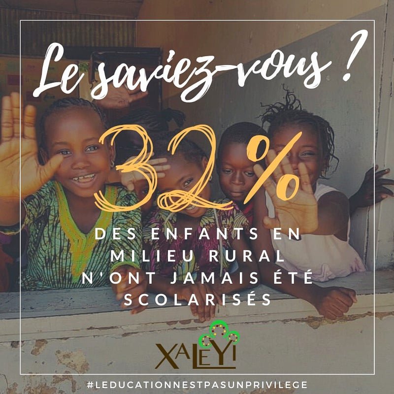 Xaleyi_Asso's tweet photo. LE SAVIEZ-VOUS?💡 Au Sénégal, en milieu rural, près de 32 % des enfants de 9 a 16 ans n'ont JAMAIS été à l'école (soit + de 3 enfants sur 10) contre 5,7% à Dakar et 10,5% dans les autres villes du pays.

Source : Rapport les oubliés de l'école 2019, par R. Cissé et A. Salam Fall https://t.co/PyHchmR3zY
