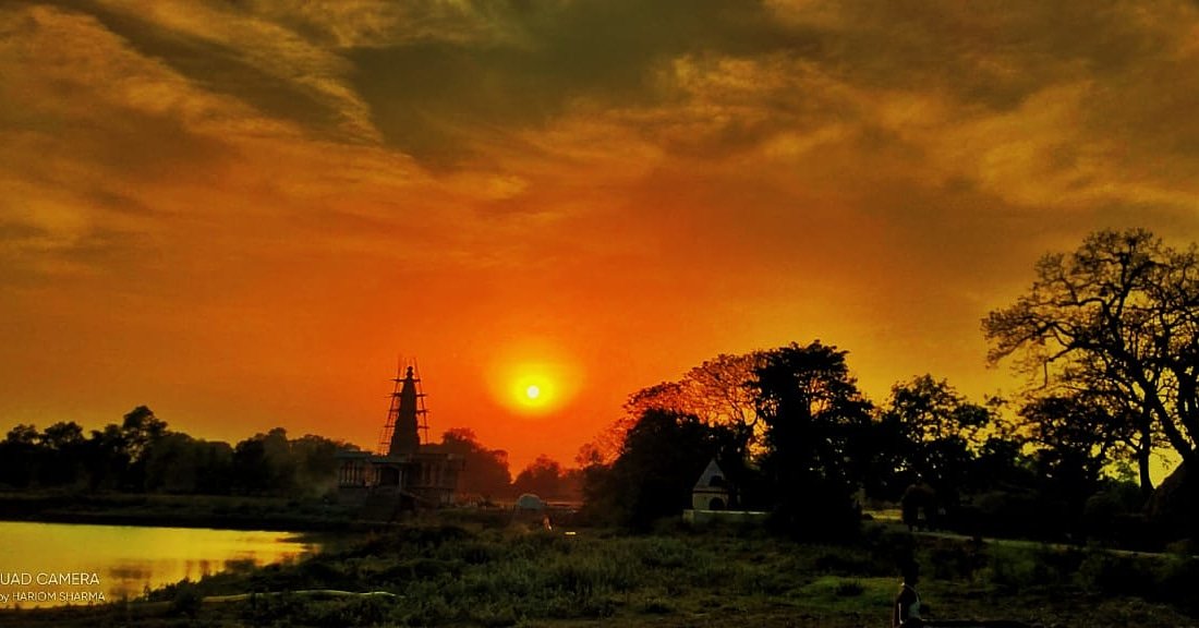 barunksharma's tweet photo. An evening view from my Village https://t.co/wdMKkXA5vD
