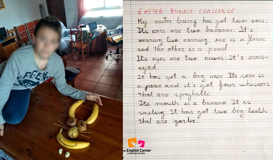 EnglishCornerLS's tweet photo. Una vez hecho, debían describirlo brevemente en inglés. El ‘Easter Bunny’ más original y divertido sería el ganador.
#Academia #Idiomas #Inglés #Jaén #EasterBunny https://t.co/ZFWHi8CcZc