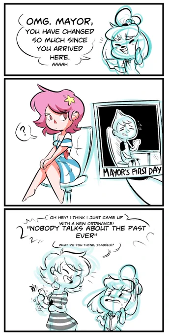 @tamazonx Hey yeah! I think you are talking about this pic. I drew it a couple of years ago now, when I first got New Leaf 