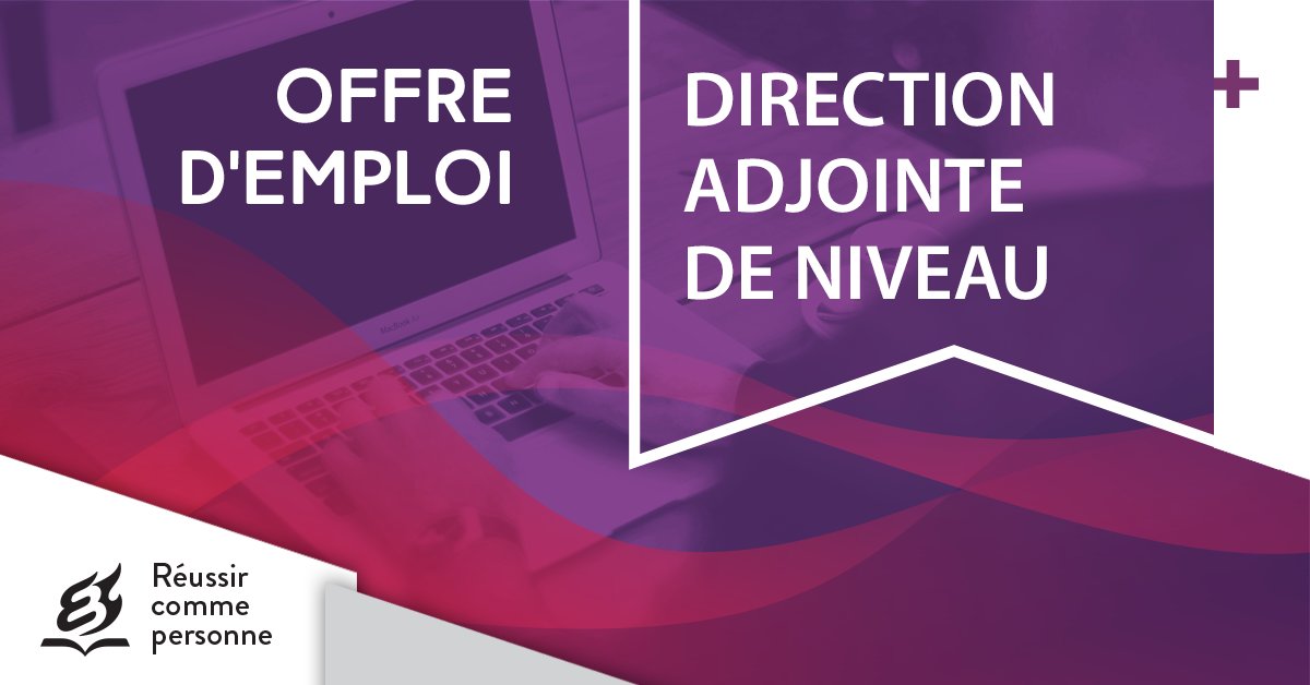 Le Collège Esther-Blondin est la recherche de candidats pour combler un poste de direction adjointe de niveau. Pour consulter l'offre d'emploi, c'est par ici: bit.ly/3cEWWTR Merci de partager en grand nombre. #monCEB #emploi #lanaudiere