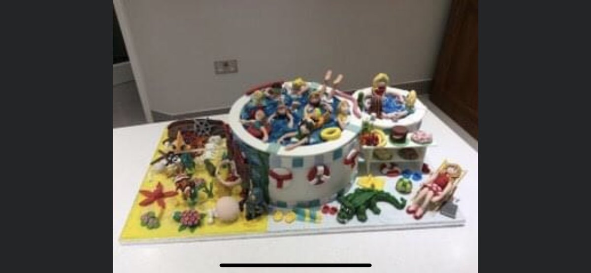 MPASC1958's tweet photo. Theresa’s Cake in the Swim England #aquaticsbakeoff well done T #nopoolnoproblem #marlboroughpenguins https://t.co/4DIpmUg5jU