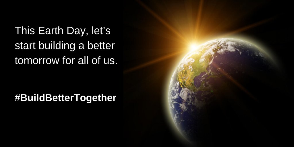 #COVID19 reminds us that no matter who you are or where you live, we all share the same home. So this #EarthDay, let’s take care of each other and build a better future for everyone. #BuildBetterTogether