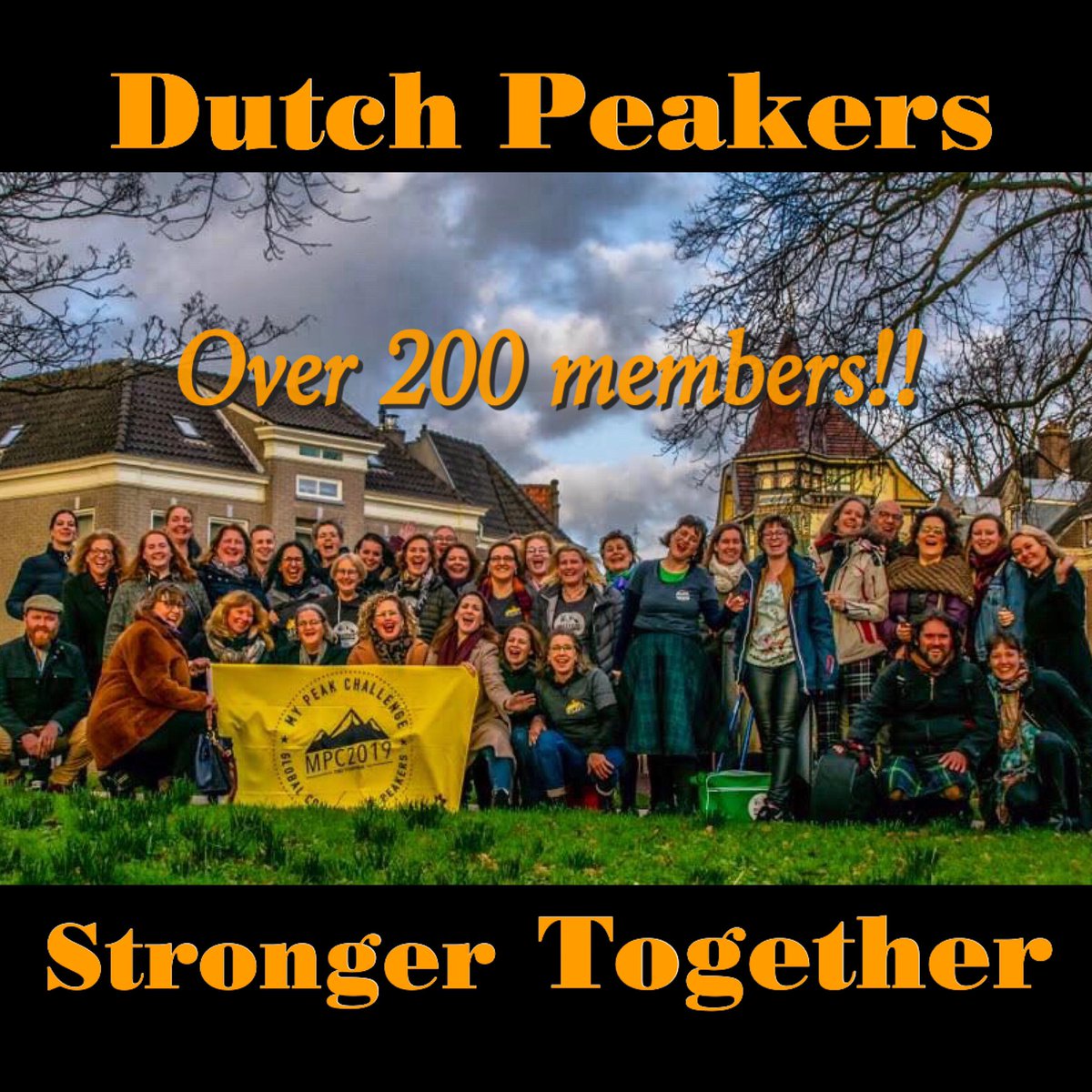 As of today, our Dutch Peakers  Facebook group is over 200 members!! A big number for such a small regional group as ours 🥳!! 
Thank you <a href="/MyPeakChallenge/">My Peak Challenge</a> <a href="/SamHeughan/">Sam Heughan</a> <a href="/RealAlexNorouzi/">Alex Norouzi</a> bringing this “crazy” bunch together 🙌🏻. 
#MPC2020 #StrongerTogether